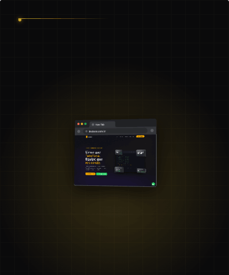 LinxBase Tecnologia, design system dark-first em dourado
