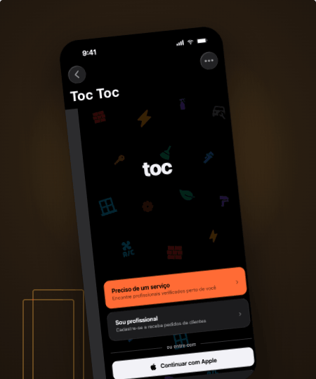 Toc Toc, app marketplace de serviços